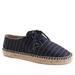 J. Crew Shoes | J. Crew Denim Striped Lace Up Espadrilles New | Color: Blue/Yellow | Size: 9