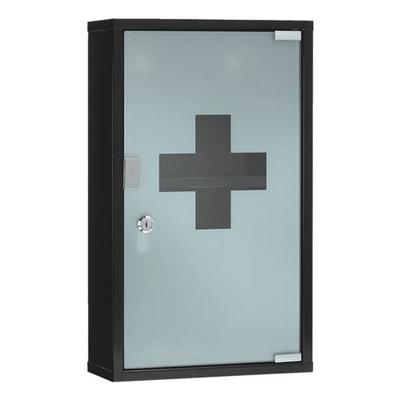 Verbandschrank »P-10202 00« ohne Füllung schwarz, First Aid Only, 30x50x12 cm