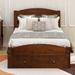 Harriet Bee Glynn Solid Wood Platform Bed Wood in Brown | 35.5 H x 41.7 W x 78 D in | Wayfair 838312BBD8D1452C9F6746E887AEA598