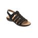Women's Tiki Sandals by Trotters in Black Nubuck (Size 9 M)
