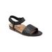 Wide Width Women's Ceres Sandals by SoftWalk in Black (Size 9 1/2 W)