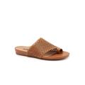 Wide Width Women's Corsica Ii Sandals by SoftWalk in Luggage (Size 8 W)