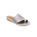 Wide Width Women's Corsica Ii Sandals by SoftWalk in Silver (Size 7 1/2 W)