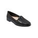 Wide Width Women's Liz Iii Flats by Trotters in Black (Size 6 1/2 W)