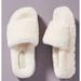 Anthropologie Shoes | J/Slides Bryce Shearling Slippers In Cream/Natural | Color: Cream | Size: 9