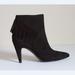 Nine West Shoes | Nine West Black Suede Fringed Ankle Boots | Color: Black | Size: 9.5