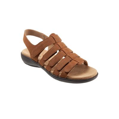 Women's Tiki Tool Sling Back Sandal by Trotters in Luggage Nubuck (Size 7 M)