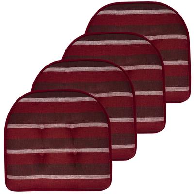 Bradford Striped U Shaped Memory Foam Chair Pad