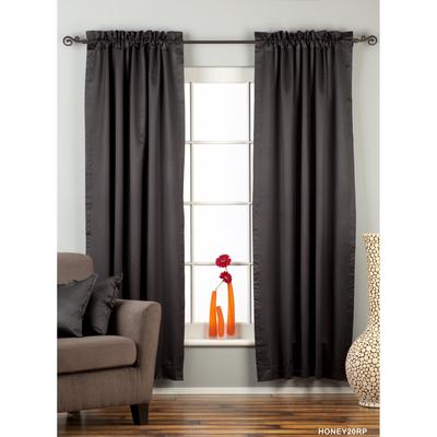 Black Rod Pocket blackout Curtain / Drape / Panel - Piece