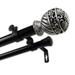 InStyleDesign 1" Two Tone Imperial Collection Double Curtain Rod