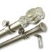 InStyleDesign Majesty 1 inch Diameter Adjustable Double Curtain Rod