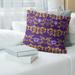 Minnesota Football Baroque Pattern Accent Pillow-Faux Suede