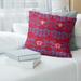 Houston Throwback Football Baroque Pattern Accent Pillow-Poly Twill