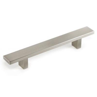 Contemporary 8-inch Rectangular Design Stainless Steel Finish Cabinet Bar Pull Handle (Case of 15)