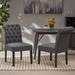 Broxton Tufted Rolltop Dining Chairs (Set of 2) by Christopher Knight Home