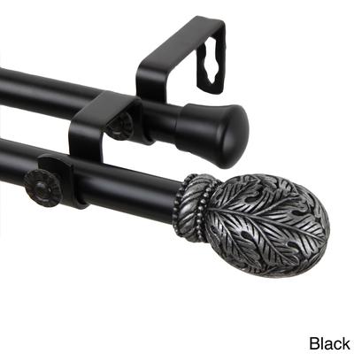 InStyleDesign Laurel Adjustable Double Curtain Rod