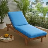 Sorra Home Sunbrella Indoor/Outdoor Chaise Lounge Cushion - 24"W x 73"L x 3"H