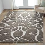 Alexander Home Julian Transitional Scroll Shag Area Rug