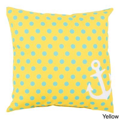 Polka Sea Anchor Indoor/Outdoor Decorative Throw Pillow