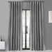 Exclusive Fabric Faux Silk Taffeta Solid Blackout Curtain (1 Panel)