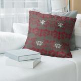 Tampa Bay Football Baroque Pattern Accent Pillow-Faux Linen