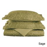 Superior Italian Paisley Cotton 3 Piece Thread Count 600TC Duvet Cover Set with Pillow Shams