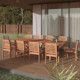 Amazonia Nadia FSC Certified Wood Outdoor Patio Extendable Dining Set