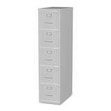 Lorell Light Grey 5-drawer Commercial Grade 61-inch Vertical File Cabinet