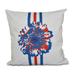 Flower Child Floral Print 20-inch Throw Pillow