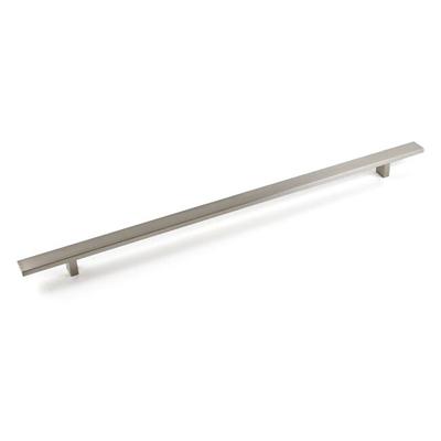 Contemporary 24" Rectangular Design Stainless Steel Finish Cabinet Bar Pull Handle (Case of 5)