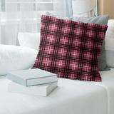 James Brooksberry NFB Arizona Football Luxury Plaid Pillow (w/ Removable Insert) - Cotton Twill