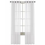 Kate Aurora Basic Home Custom Sheer Voile Grommet Top Window Curtains - 38 in. W x 84 in. - 38 in. W x 84 in.