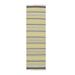 Durie Kilim Striped Hand-woven Flatweave Runner Rug - Chocolate Brown/Yellow - 2'5 x 8' - Chocolate Brown/Yellow - 2'5 x 8'