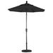 California Umbrella 6' Rd. Aluminum Patio Umbrella, Crank Lift, Push Button Tilt, Sunbrella fabric, Bronze Finish