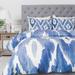 Natalie Baca Painterly Ikat In Indigo Duvet Cover