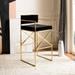 SAFAVIEH Couture Kian High Line Collection Black/ Gold Brass Barstool