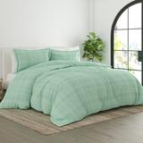 Becky Cameron Oversized Thatch Pattern 3-piece Duvet Cover Set