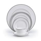 Vera Wang Grosgrain White 5-piece Fine Bone China Place Setting