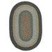 New Age Farmhouse Lakeside Multicolor Reversible Oval Area Rug