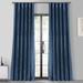 Exclusive Fabric Faux Silk Taffeta Solid Blackout Curtain (1 Panel)