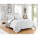 Chic Home Jana 8-piece Bed in a Bag Reversible White Duvet Cover Set