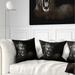 Designart 'Lion Displaying Fiery Face' Animal Throw Pillow