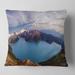 Designart 'Clear Lake with Bright Sky' Landscape Printed Throw Pillow