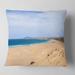 Designart 'Sea and Clouds in Blue Sky' Seashore Throw Pillow