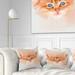 Designart 'Cute Brown Cat Watercolor' Animal Throw Pillow