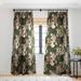 1-piece Sheer Dark Wild Floral 03 Made-to-Order Curtain Panel - 84 Inches x 50 Inches