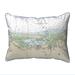 Cape Cod - Sandy Neck, MA Nautical Map Extra Large Zippered Pillow