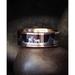 Tungsten Hunting Ring Wedding Band Wood Deer Stag Silhouette