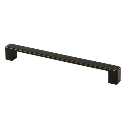Contemporary 8.375-inch Nepoli Oil Rubbed Bronze Finish Square Cabinet Bar Pull Handle (Case of 25)