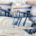 Designart 'Old Wooden Pier in Bright Sea' Seascape Throw Pillow